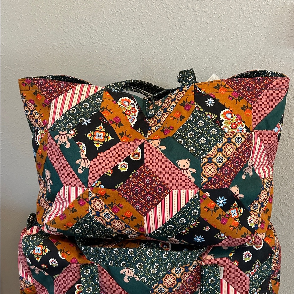 Vera Bradley X Anthropologie Weekender Bag Set of 3 Quilted Patchwork - Picture 2 of 11